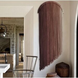 Macrame Wall Hanging Pink Boho Wall Set Of 2